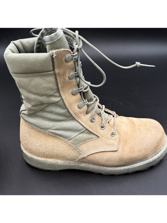 Mens US Military Desert Steel Toe Boots  8R Tan Combat Tactical Hot Weather USA main image 10